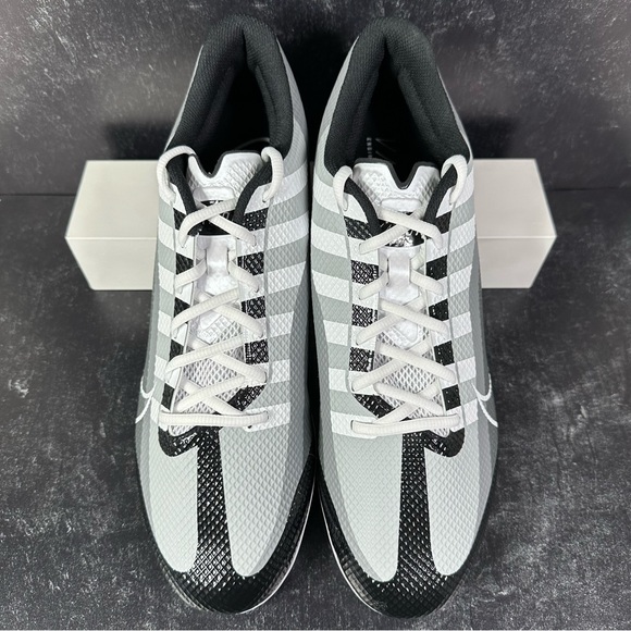 NIKE VAPOR EDGE SPEED 360 BLACK DARK SMOKE GREY MENS FOOTBALL CLEATS SIZE 14 NEW - Picture 2 of 10